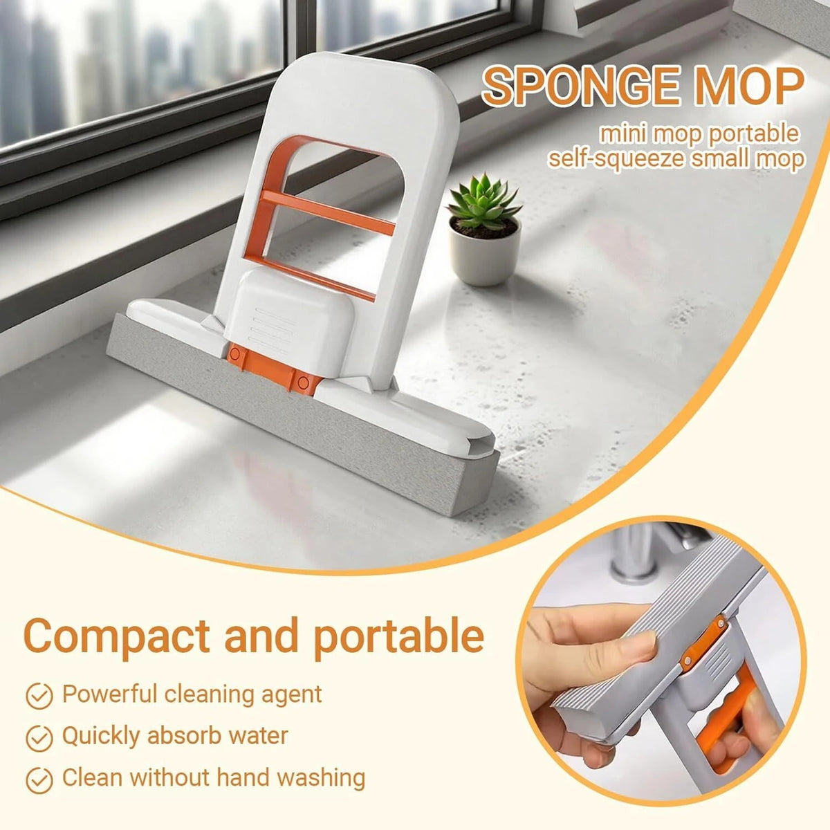 Mini Foldable Mop