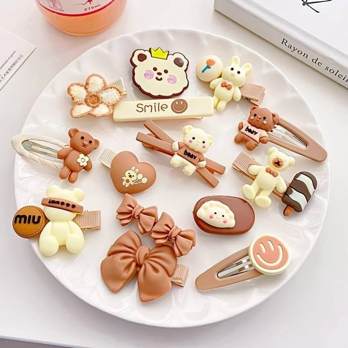 Cartoon Hair Clips Set