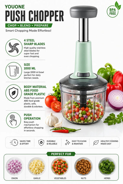 Manual Fruit and Vegetable Chopper