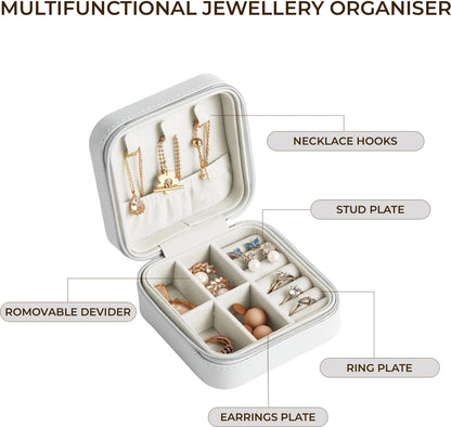 Rectangle Peach Leather Jewellery Box
